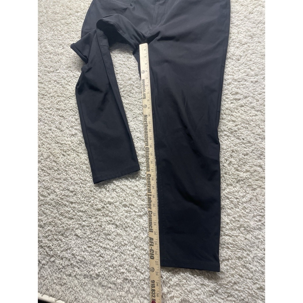 Lululemon ABC Classic-Fit Pant Warpstreme 32" Waist 27" Inseam Black EUC - Picture 3 of 6